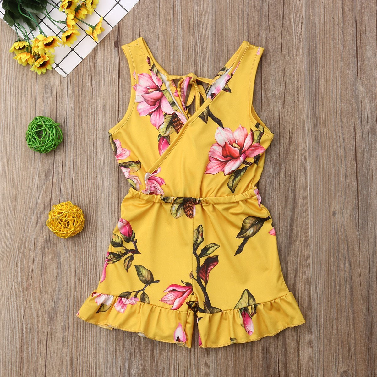 girls floral outfit
