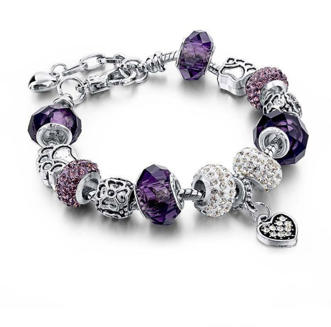 Bracelet With Queen Crown Beads charms