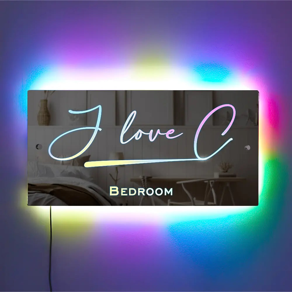 Personalised Name Mirror - Light Up Mirror