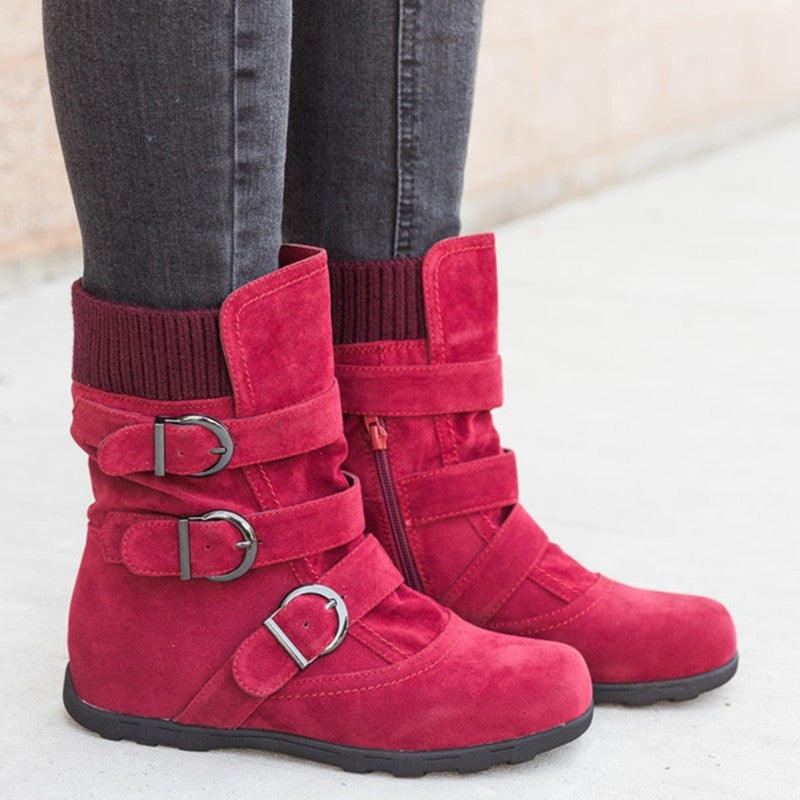 Winter Strap Buckle boot