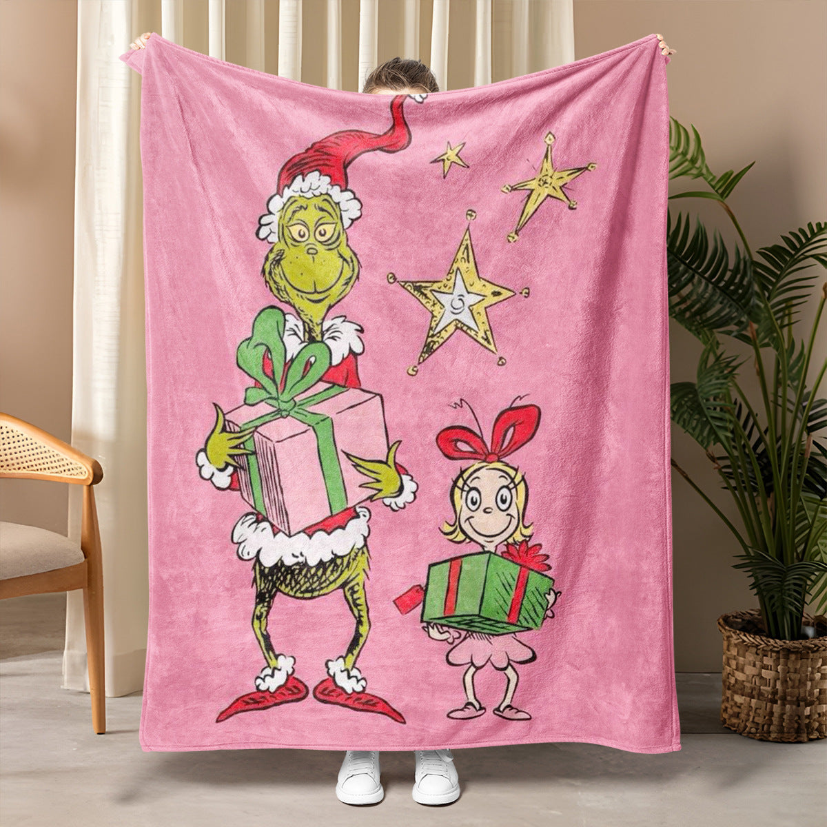 Grinch blanket