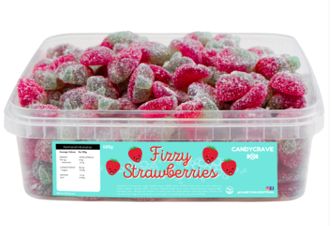Fizzy strawberries