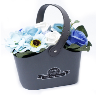 Bouquet Petite Basket - Soothing Blues