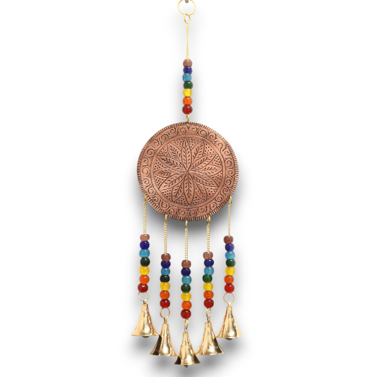 Indian Chimes - Med Tree of Life - Chakra Beads 5 Bells