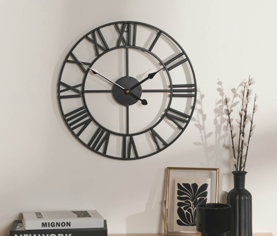 skeleton wall clock