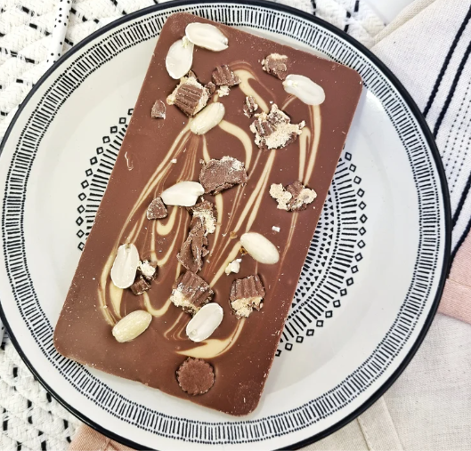 Peanut Butter Loaded Chocolate Slab