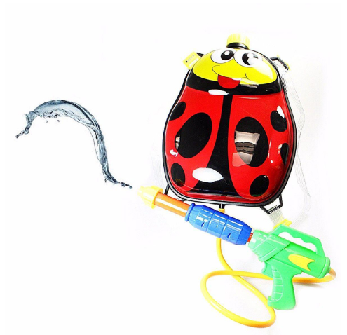 Childrens Novelty Ladybird Water Holding Tank With Attached Water Gun