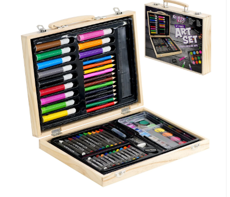 67 Pieces Art Set in a Wooden Case
