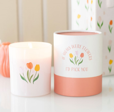 If Mums Were Flowers French Tulip Candle
