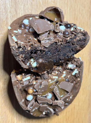 Large Brownie Egg - Caramel & Sprinkles