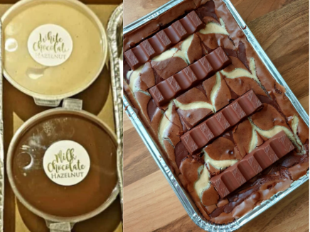 Kinder Bar Nutella Brownies