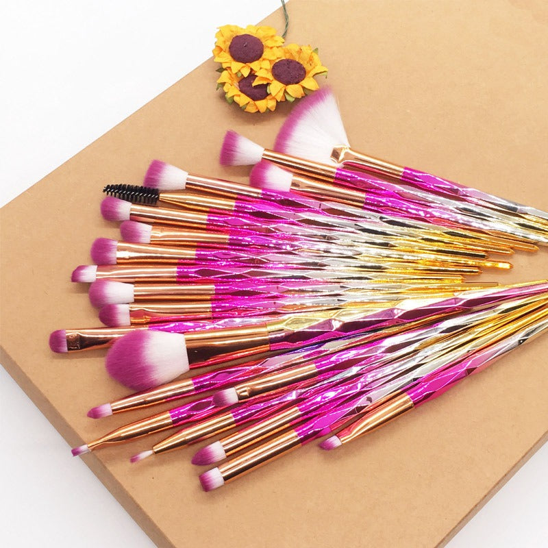 diamond transparent makeup brushes