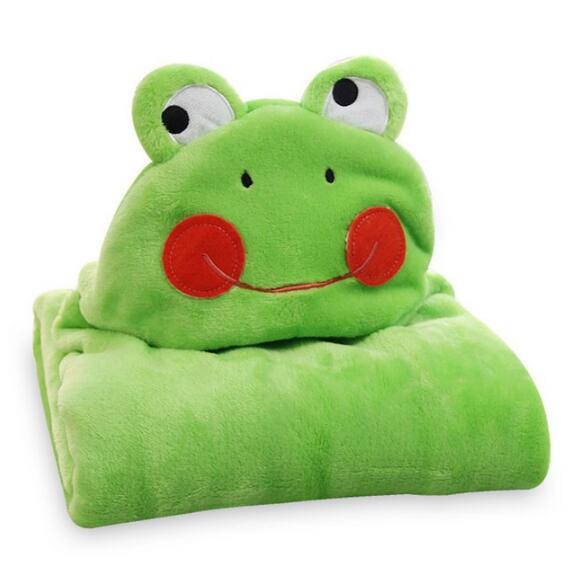 Soft Hooded Animal Baby Bathrobe Towel