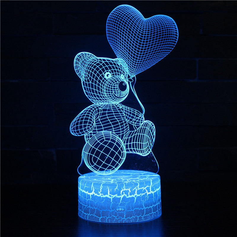Colorful touch remote control desk lamp