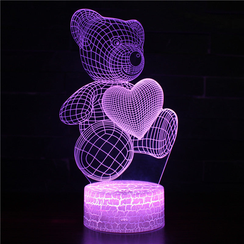 Colorful touch remote control desk lamp