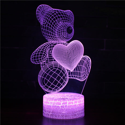 Colorful touch remote control desk lamp