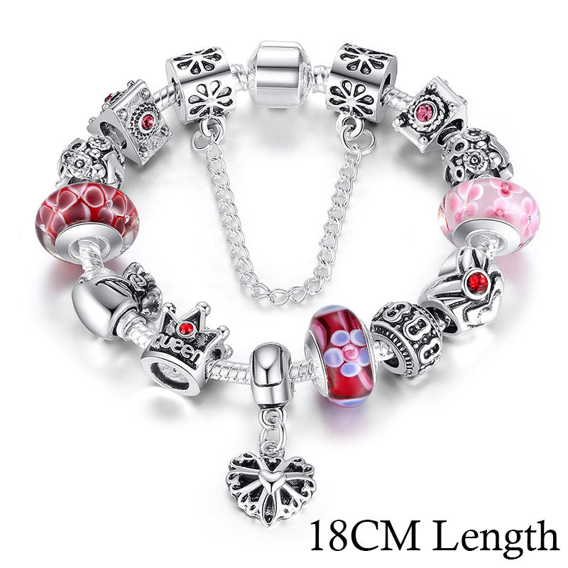 Bracelet With Queen Crown Beads charms