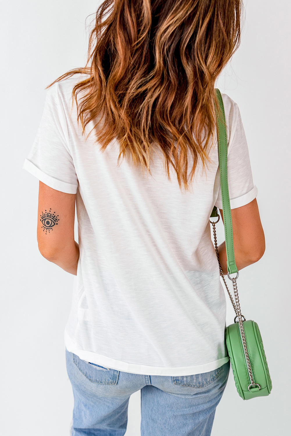 White Polka Dot Bow Rabbit tshirt