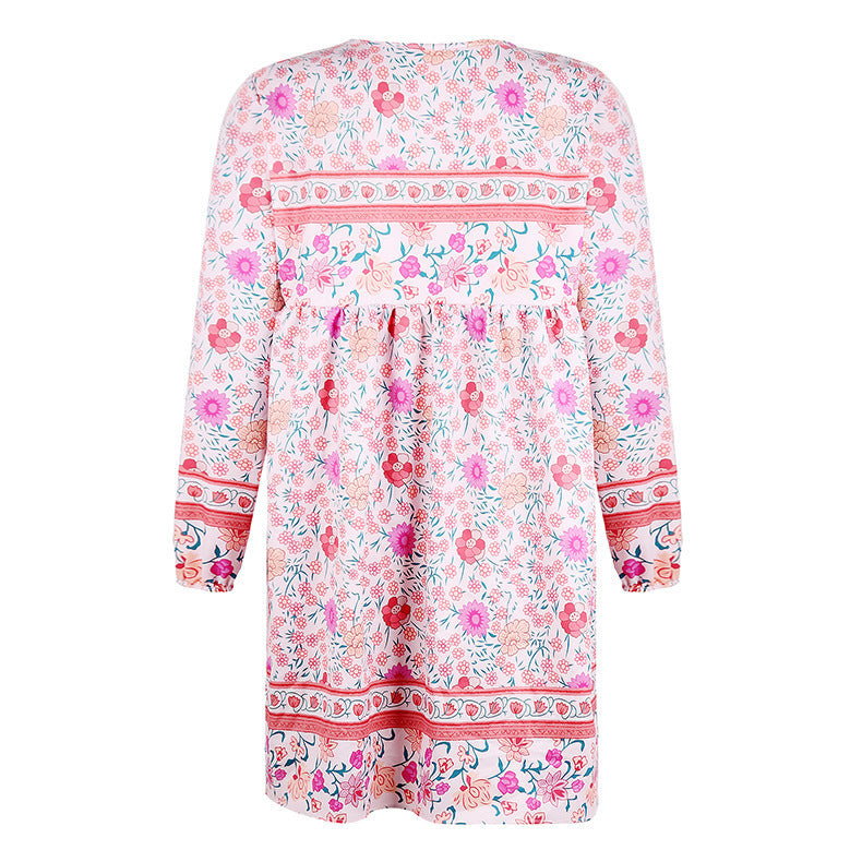 Ladies short pattern dress