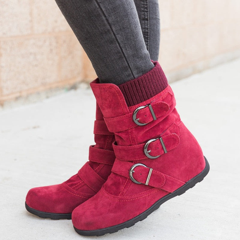 Winter Strap Buckle boot