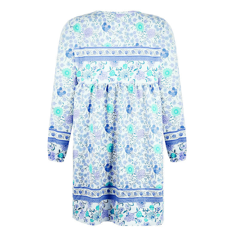 Ladies short pattern dress