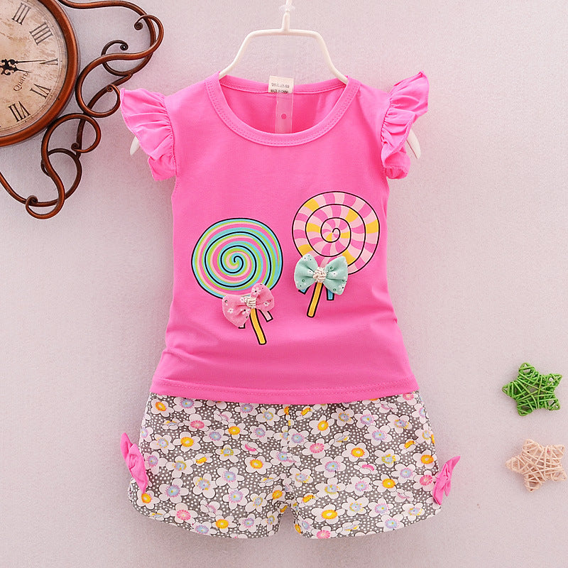 Girls Cartoon Two-Piece