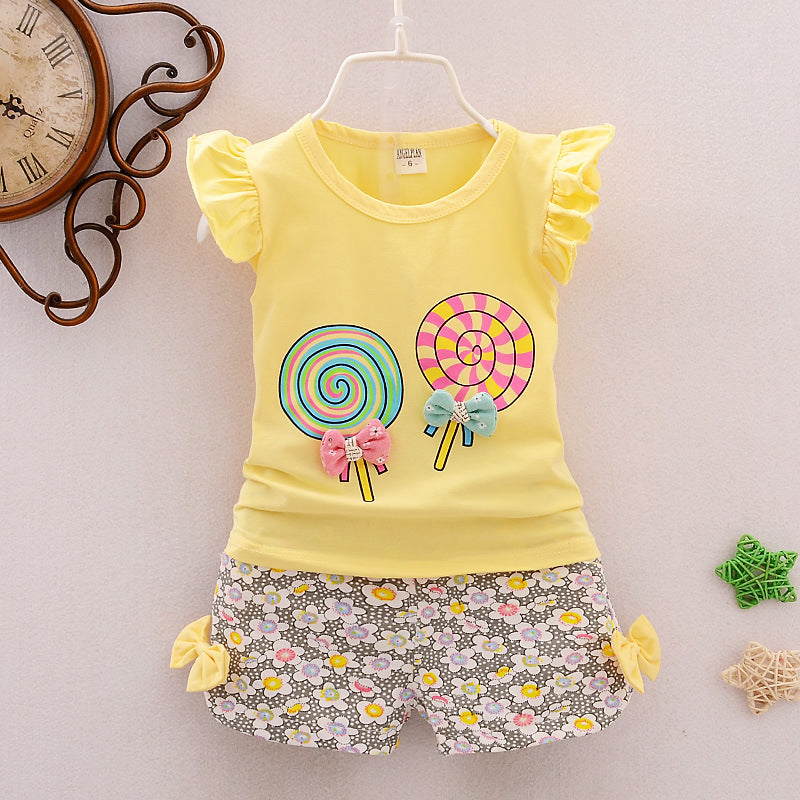 Girls Cartoon Two-Piece