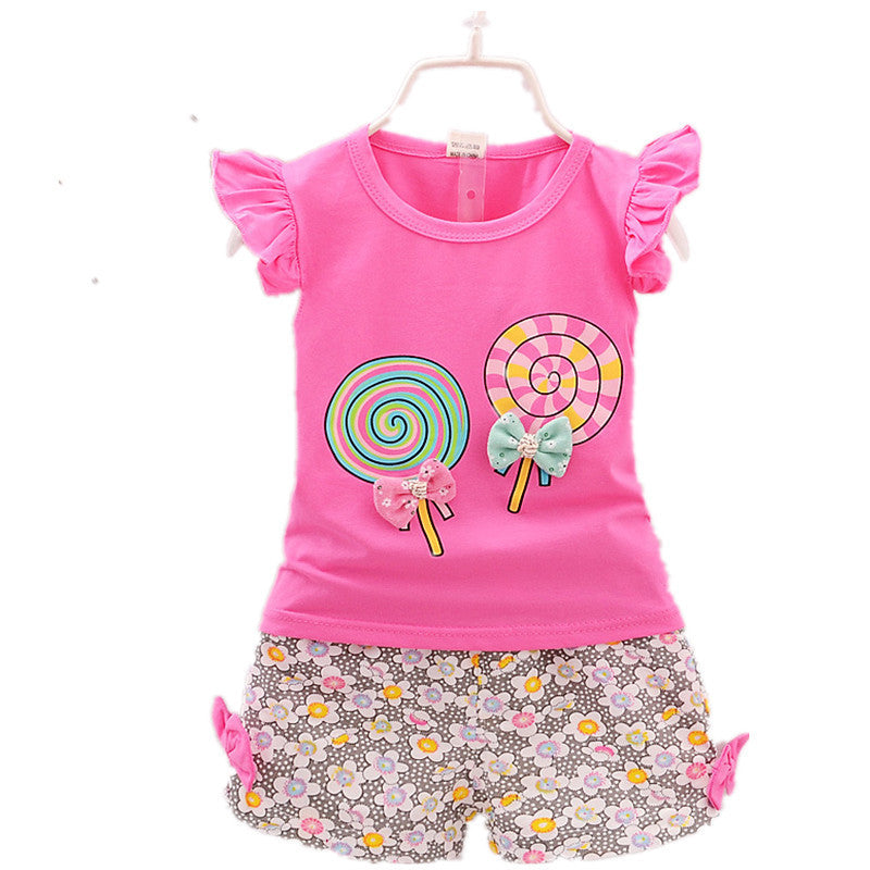 Girls Cartoon Two-Piece