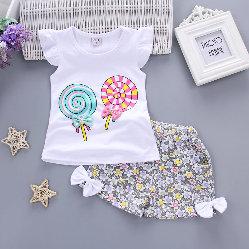 Girls Cartoon Two-Piece
