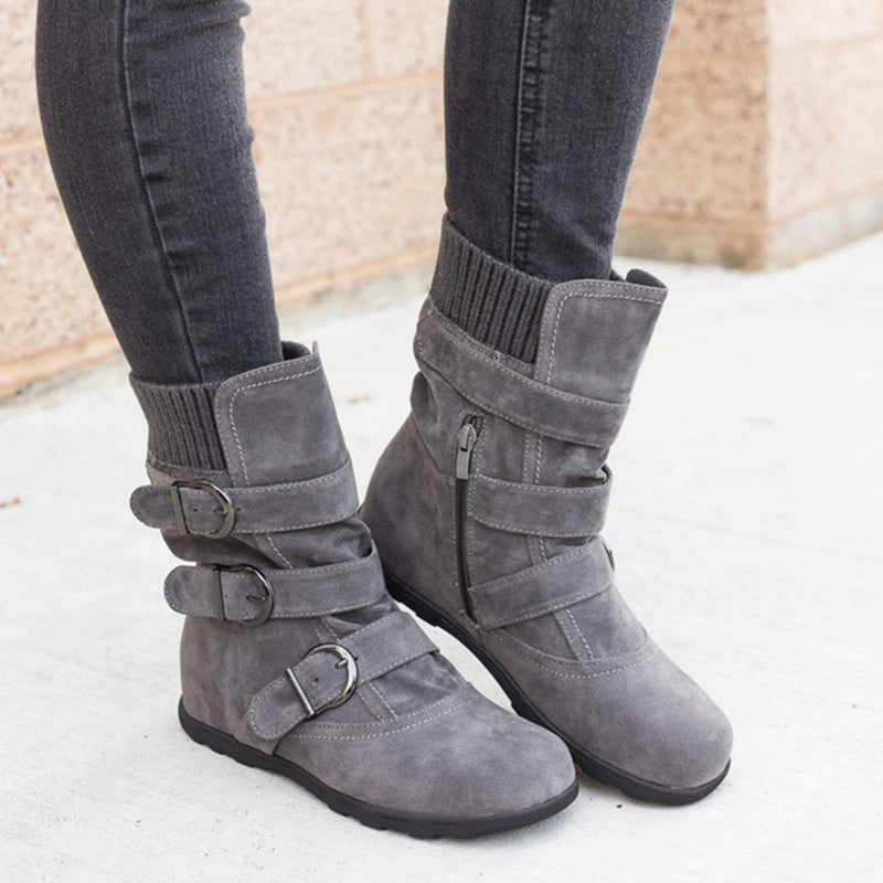 Winter Strap Buckle boot