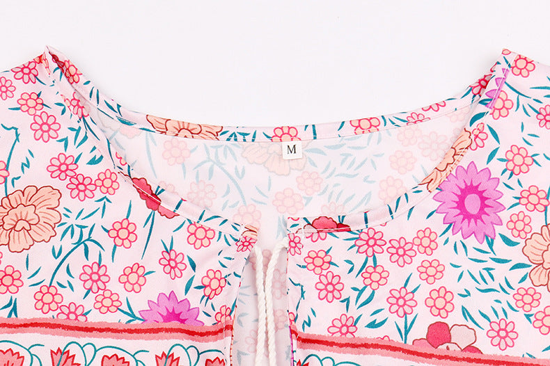 Ladies short pattern dress