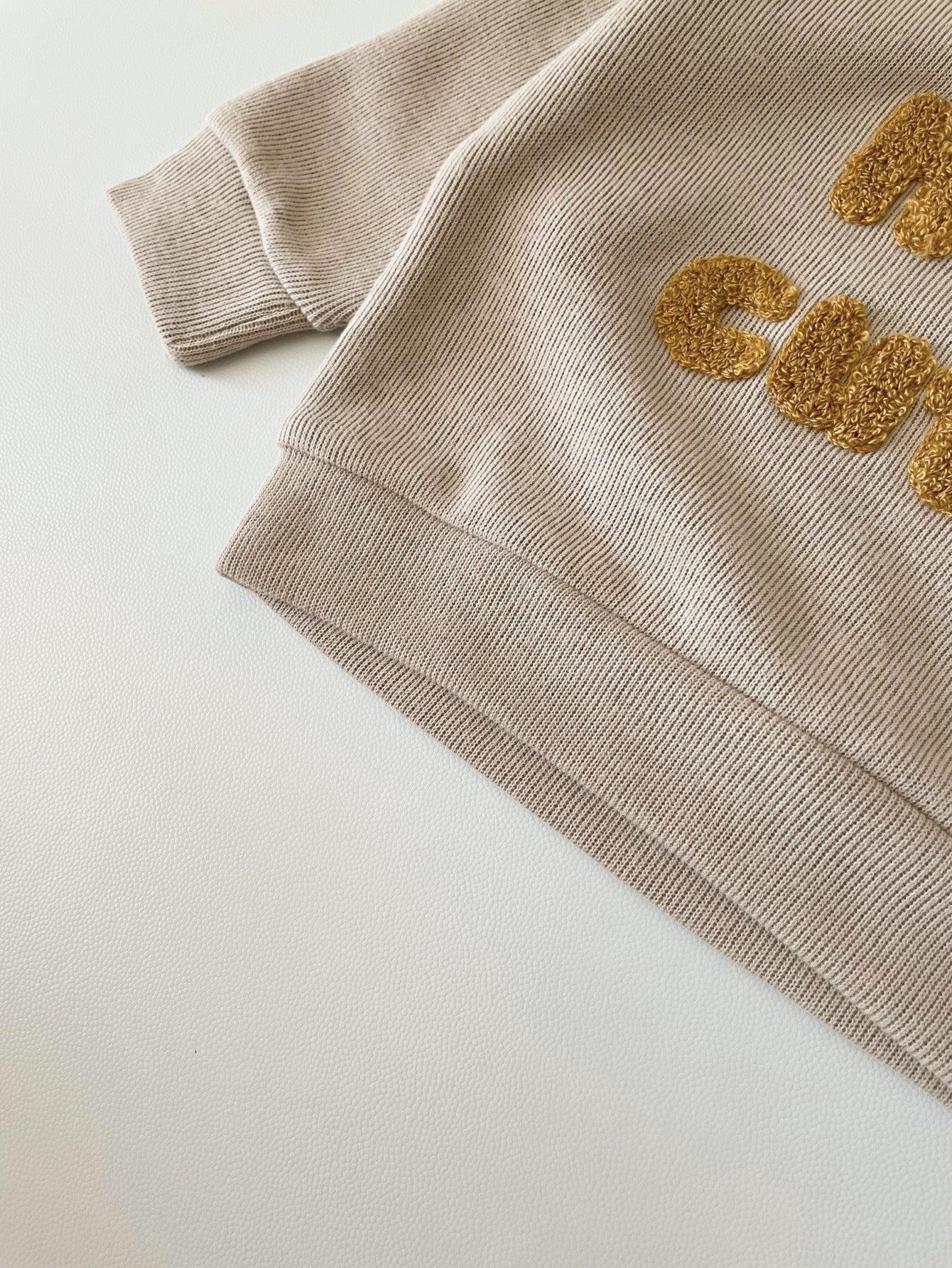 Alphabet Embroidery Two-piece Suit