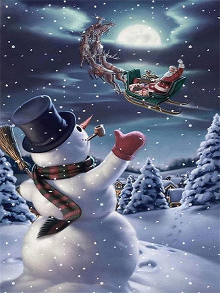 Diamond Painting Snowman