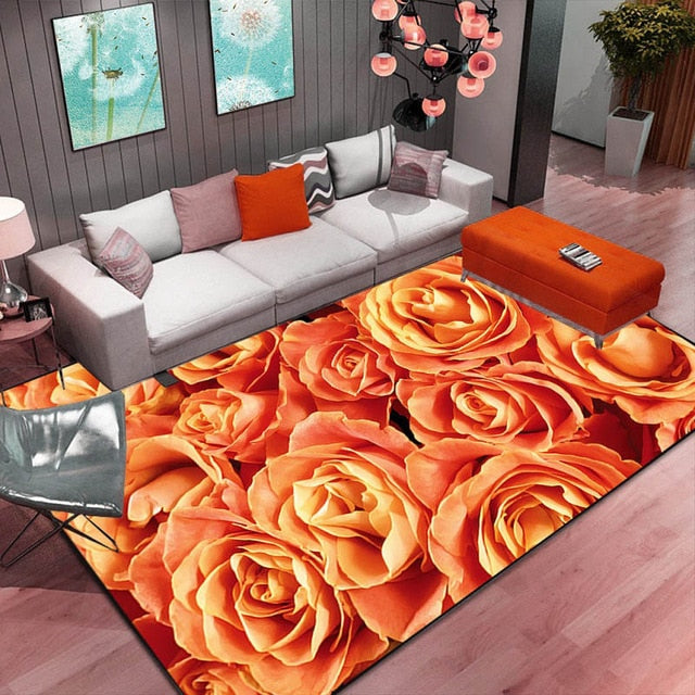 Abstract Flower Art Carpet