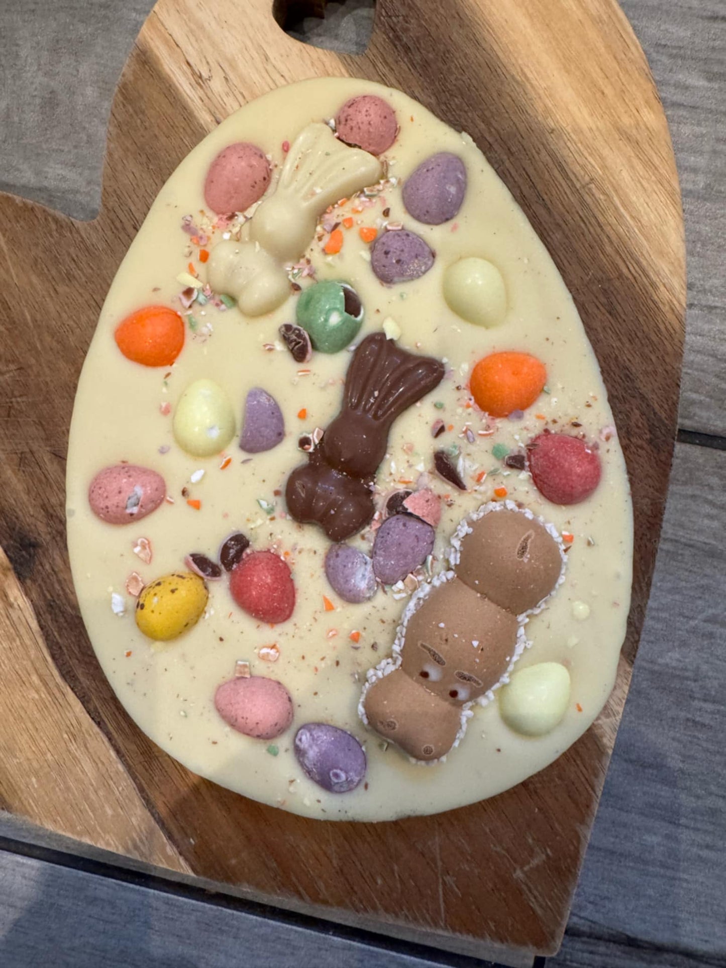 easter topped eggs