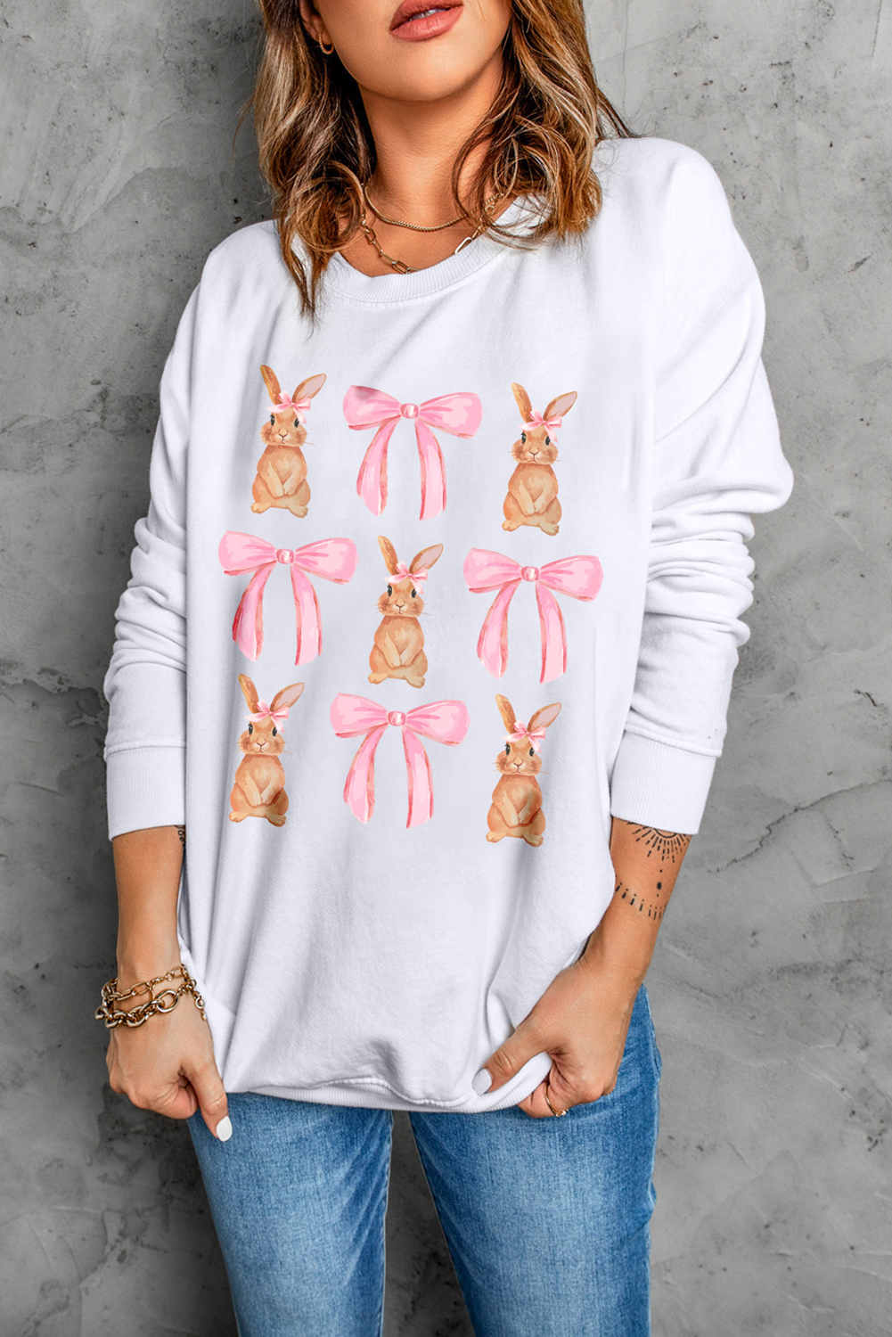 Easter Bunny Bow sweatshirt