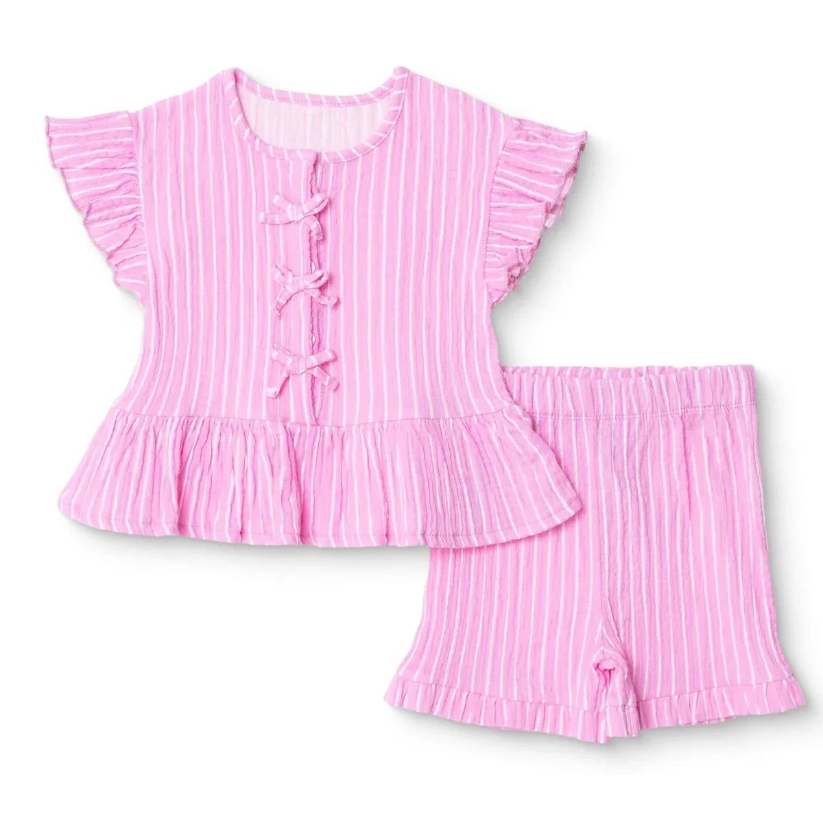 Girls Blouse & Shorts Set