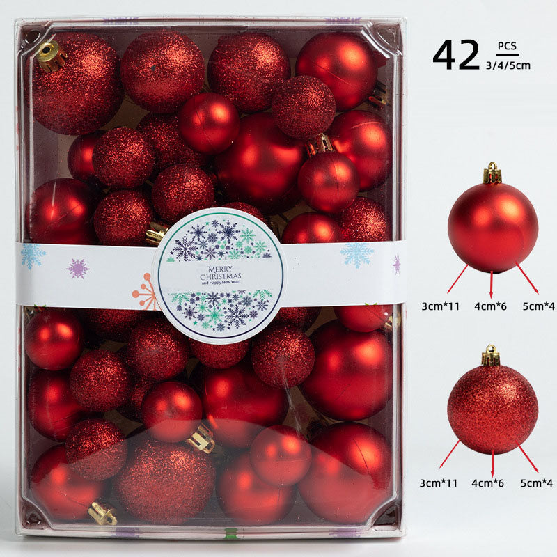 42pcs Christmas Tree baubles