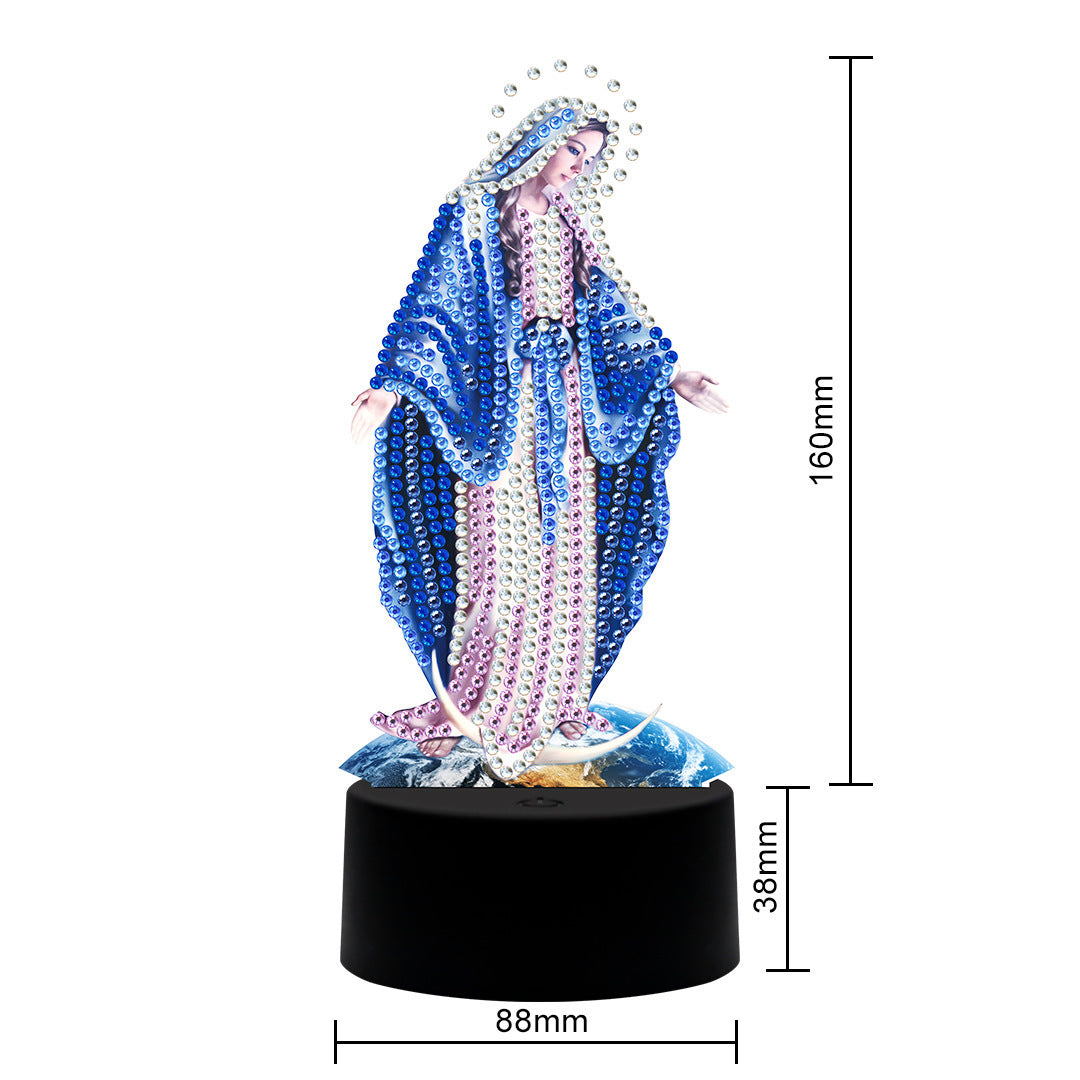 LED colorful colour changing diamond painting