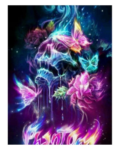 Diamond Painting Horror Skull Art Mosaic