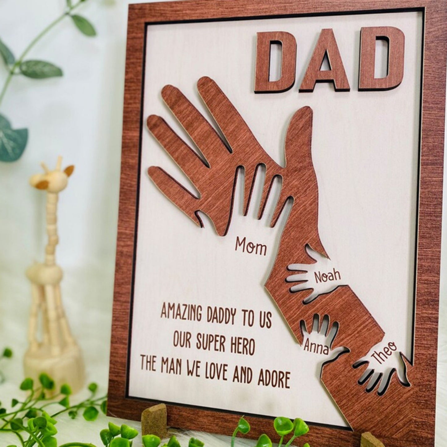Personalised Wooden Father's Day Ornaments