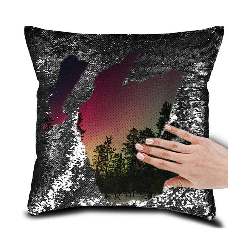 Personalised sequin Photo pillow