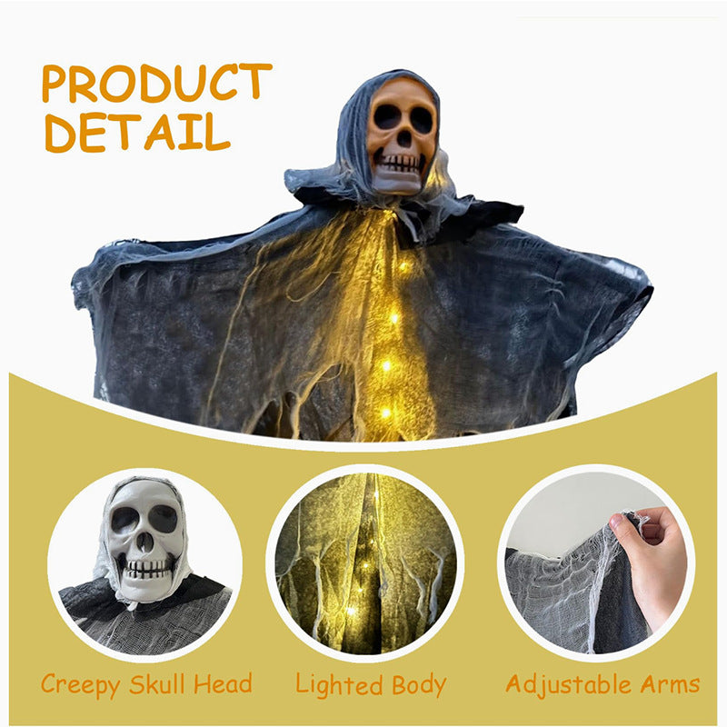 Hanging Ghost Skull Skeleton