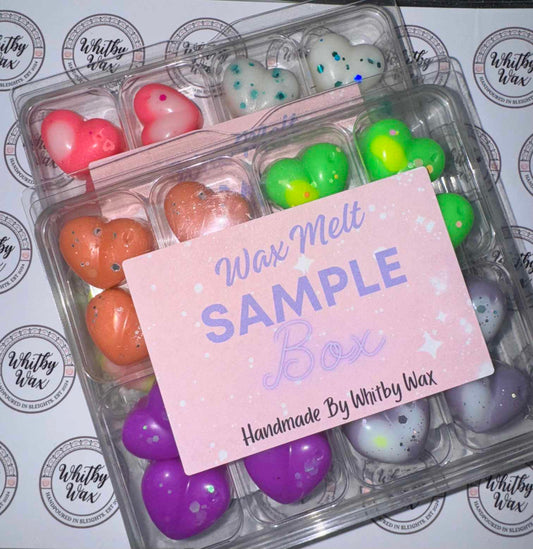 Wax melt sample box