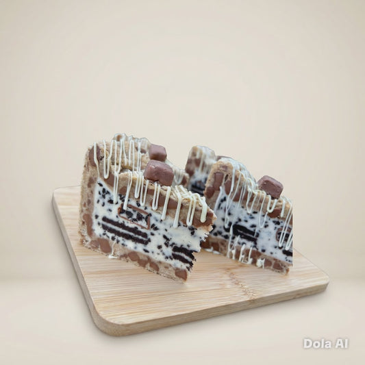 Cookies & Cream Cookie Pie Slices