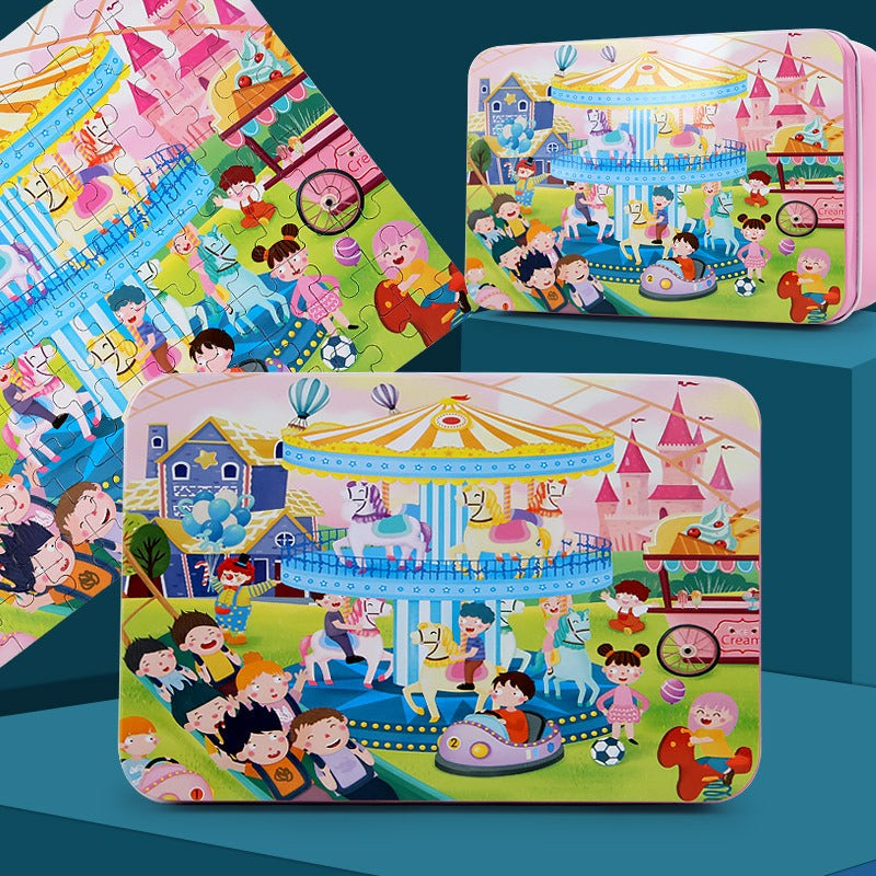 100-Piece Wooden puzlle