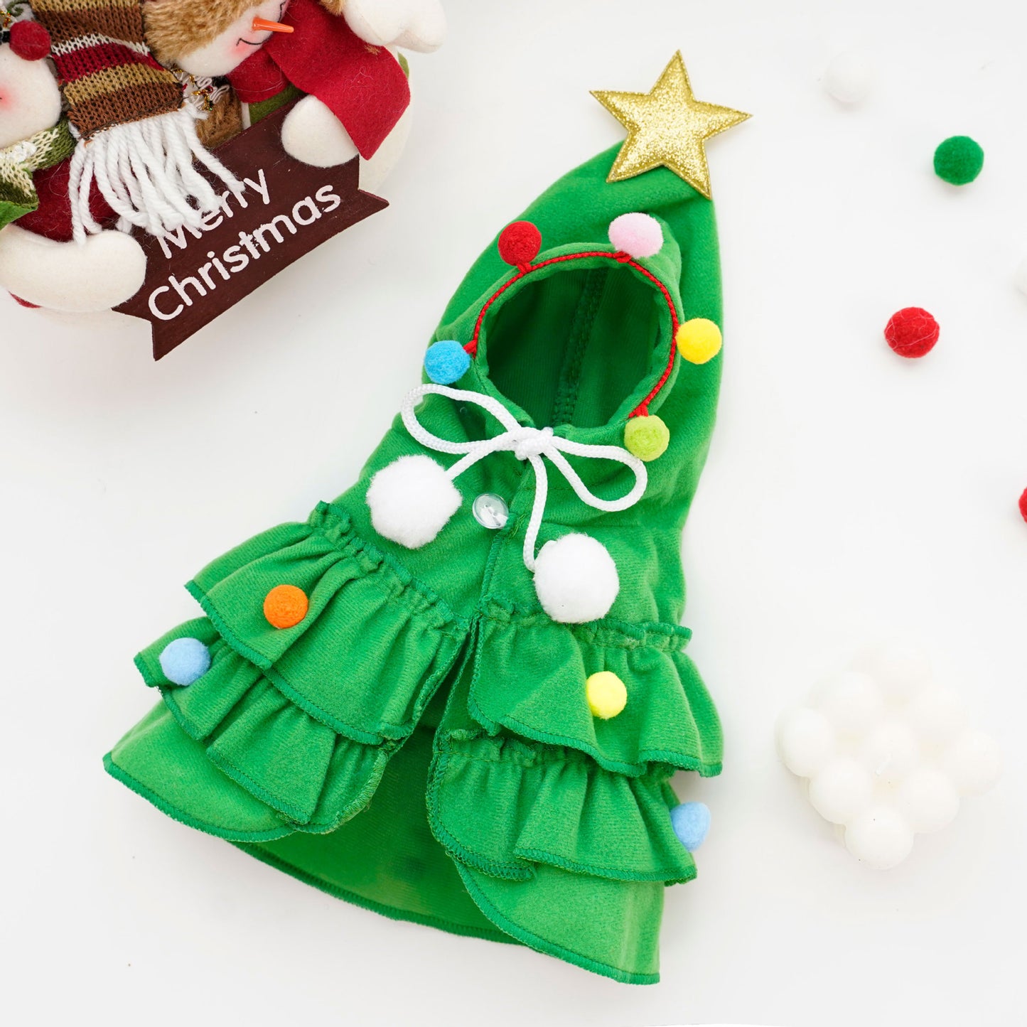 Pet christmas tree outfit