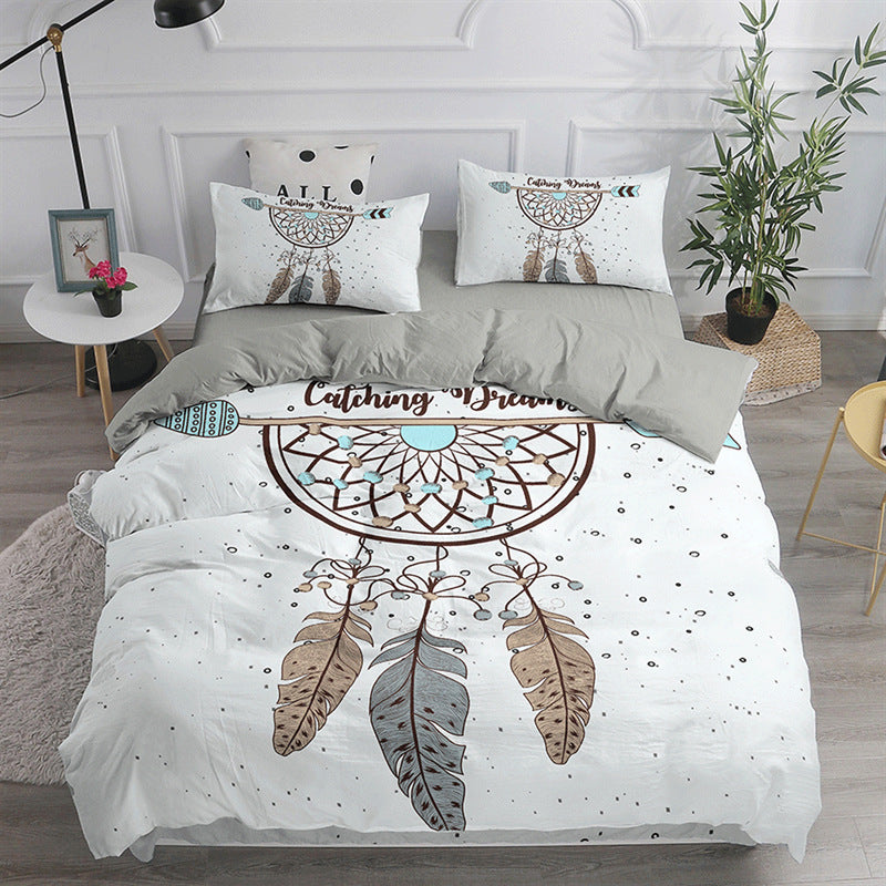 Bohemian Printed Girl's Bed Soft Down Quilt Cover