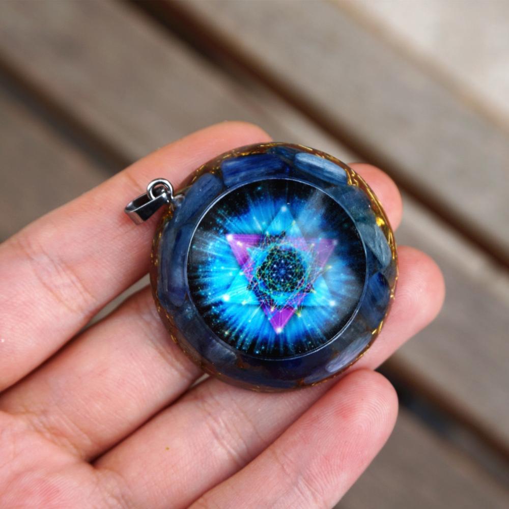 Handmade Epoxy Ogan Energy Gem Pendant
