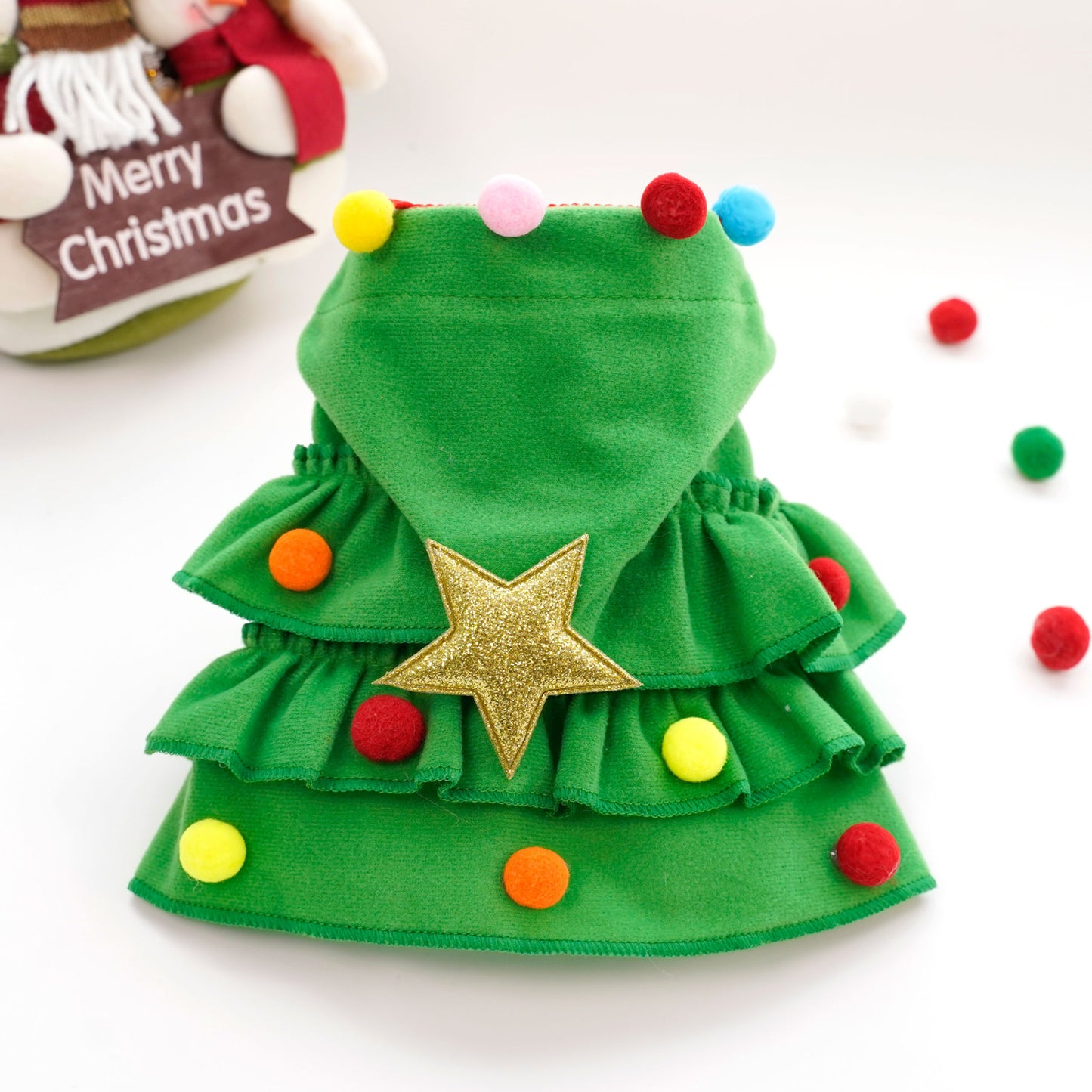 Pet christmas tree outfit